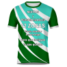 Camiseta fútbol sublimada modelo Ondas personalizada
