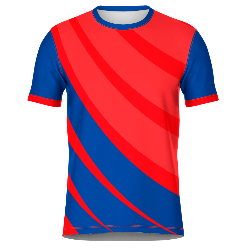 Camiseta fútbol sublimada modelo Ondas personalizada