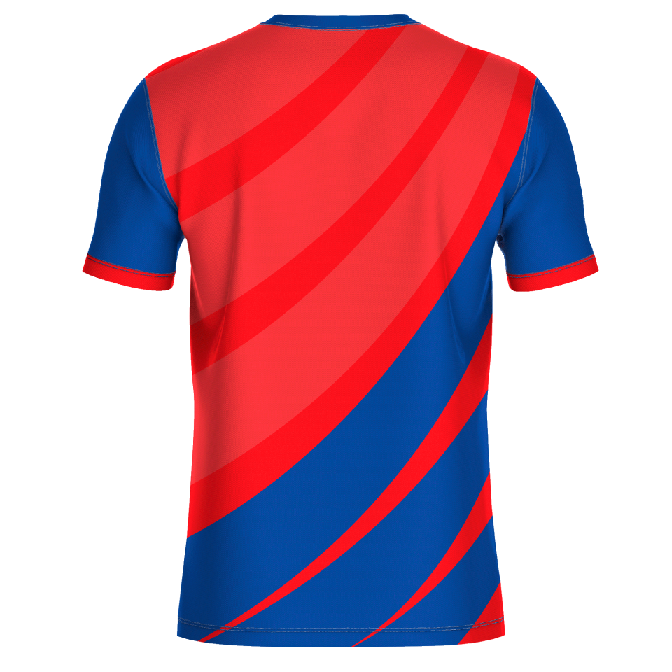 Camiseta fútbol sublimada modelo Ondas personalizada
