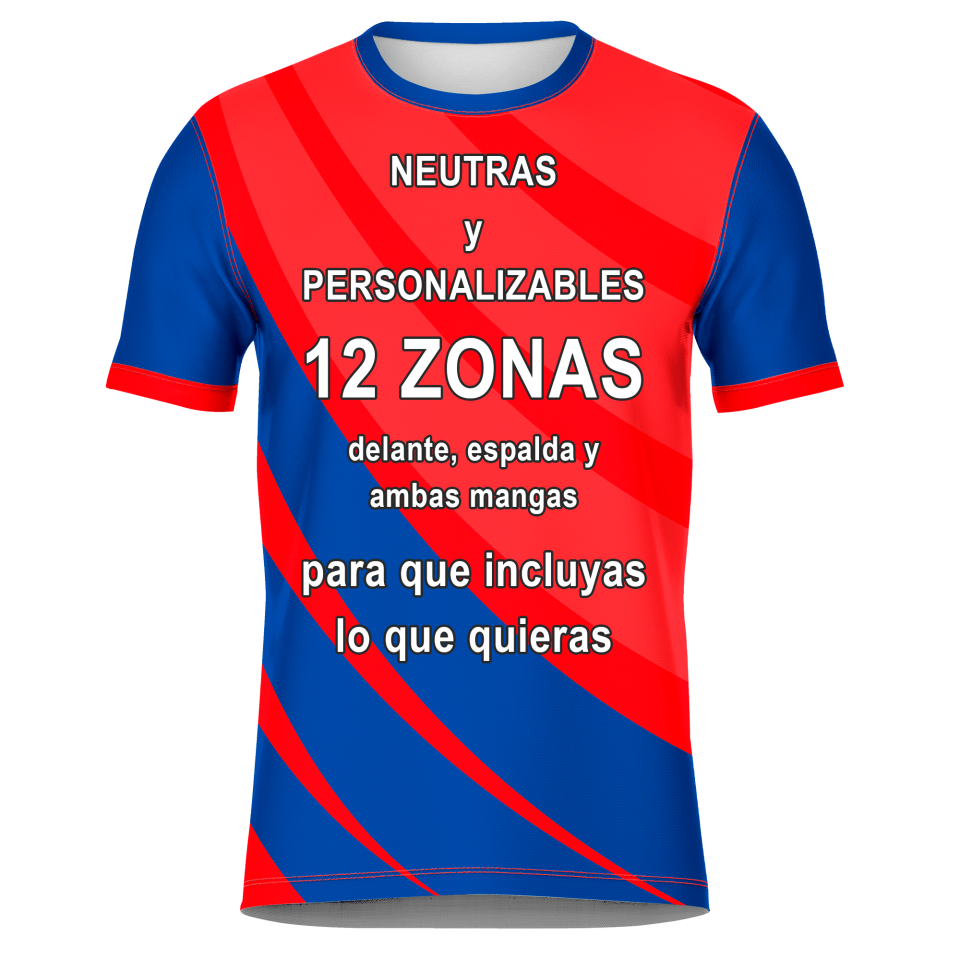 Camiseta fútbol sublimada modelo Ondas personalizada