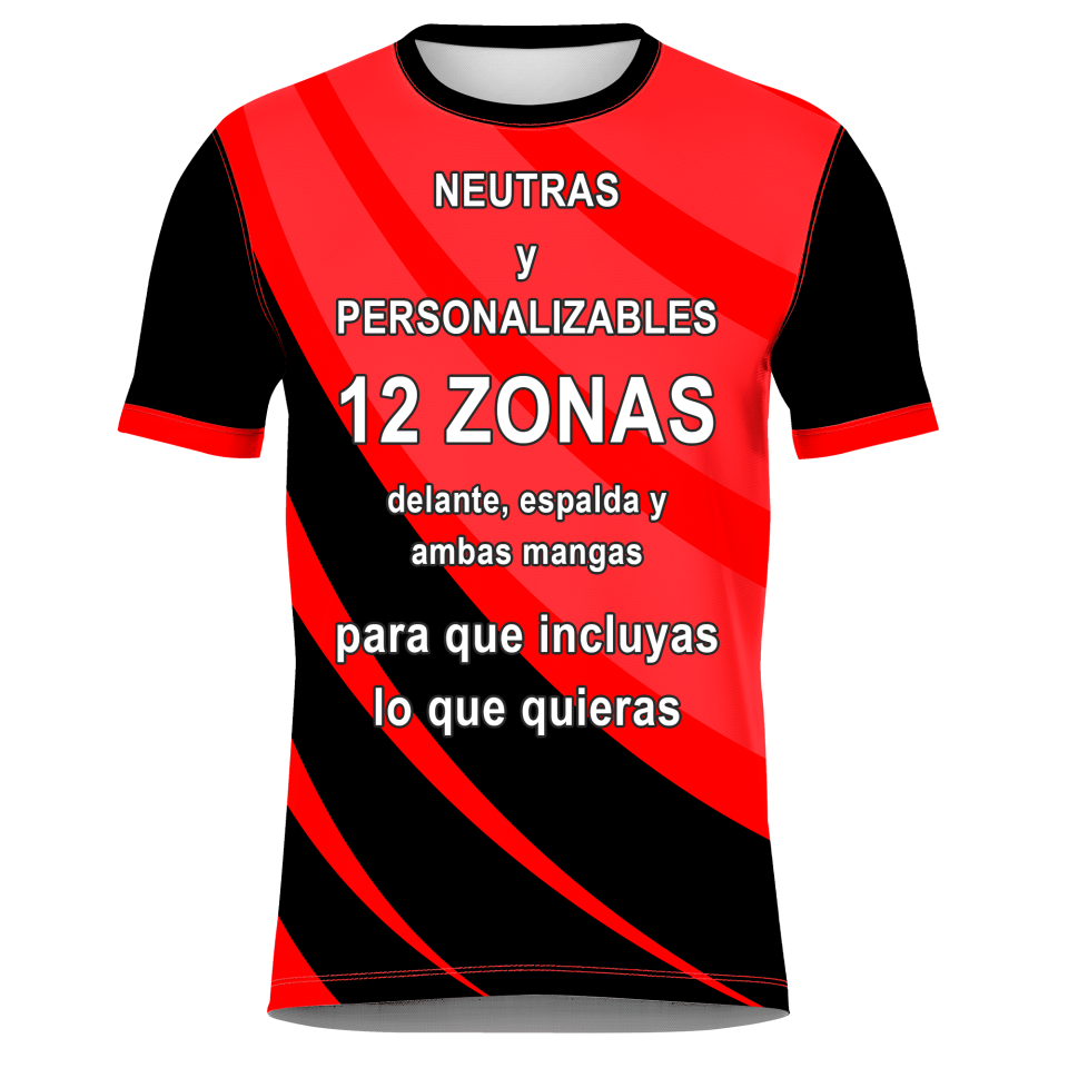 Camiseta fútbol sublimada modelo Ondas personalizada