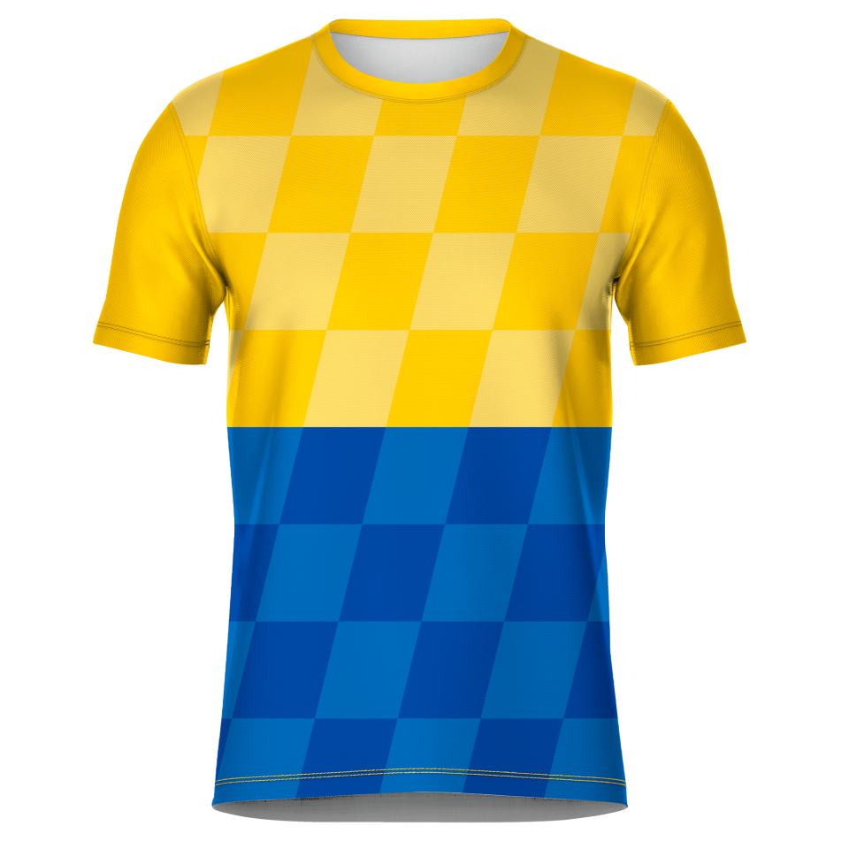 Camiseta fútbol sublimada modelo Racing personalizada