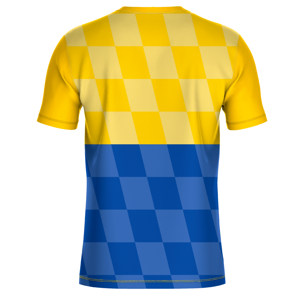 Camiseta fútbol sublimada modelo Racing personalizada