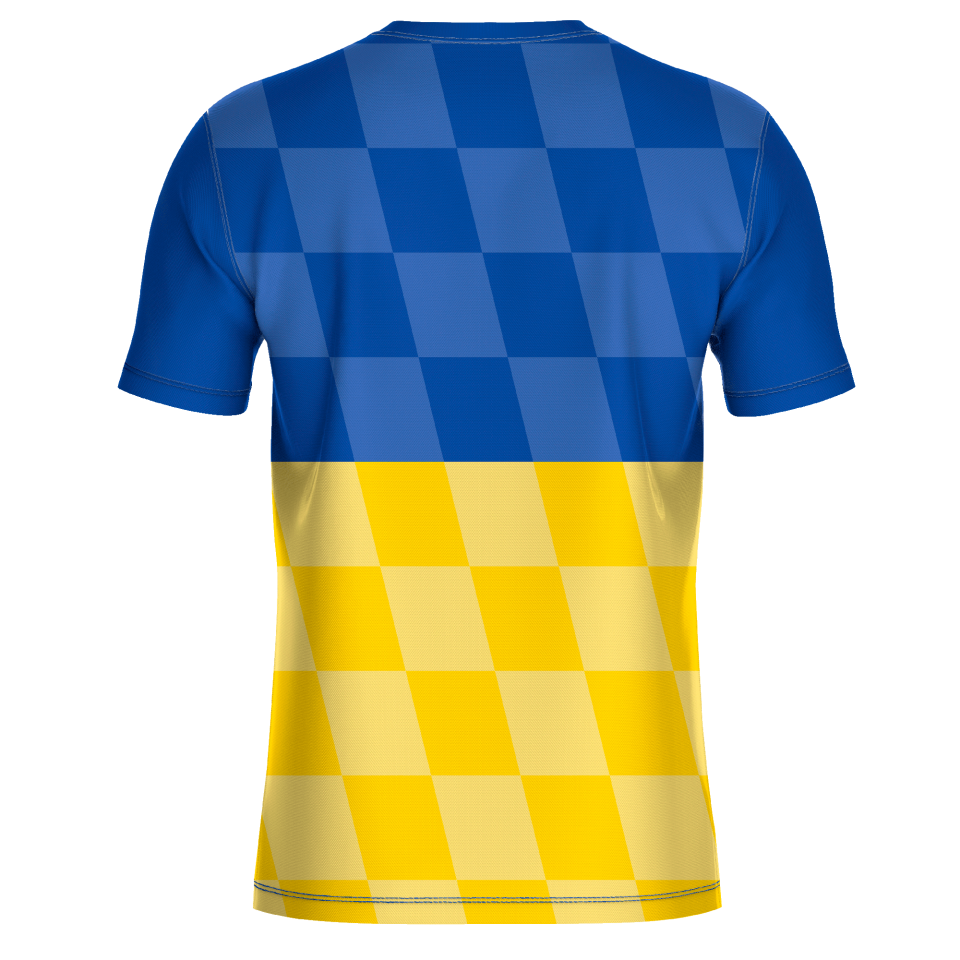 Camiseta fútbol sublimada modelo Racing personalizada