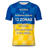Camiseta fútbol sublimada modelo Racing personalizada