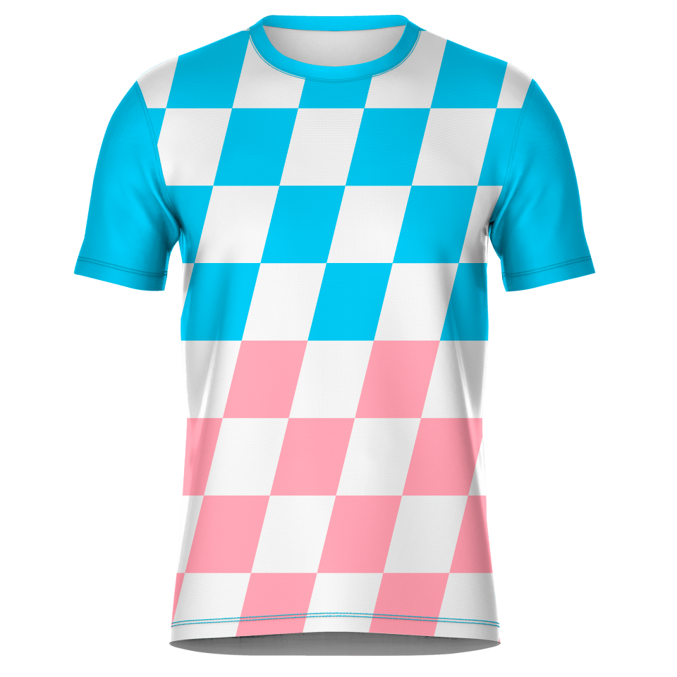 Camiseta fútbol sublimada modelo Racing personalizada
