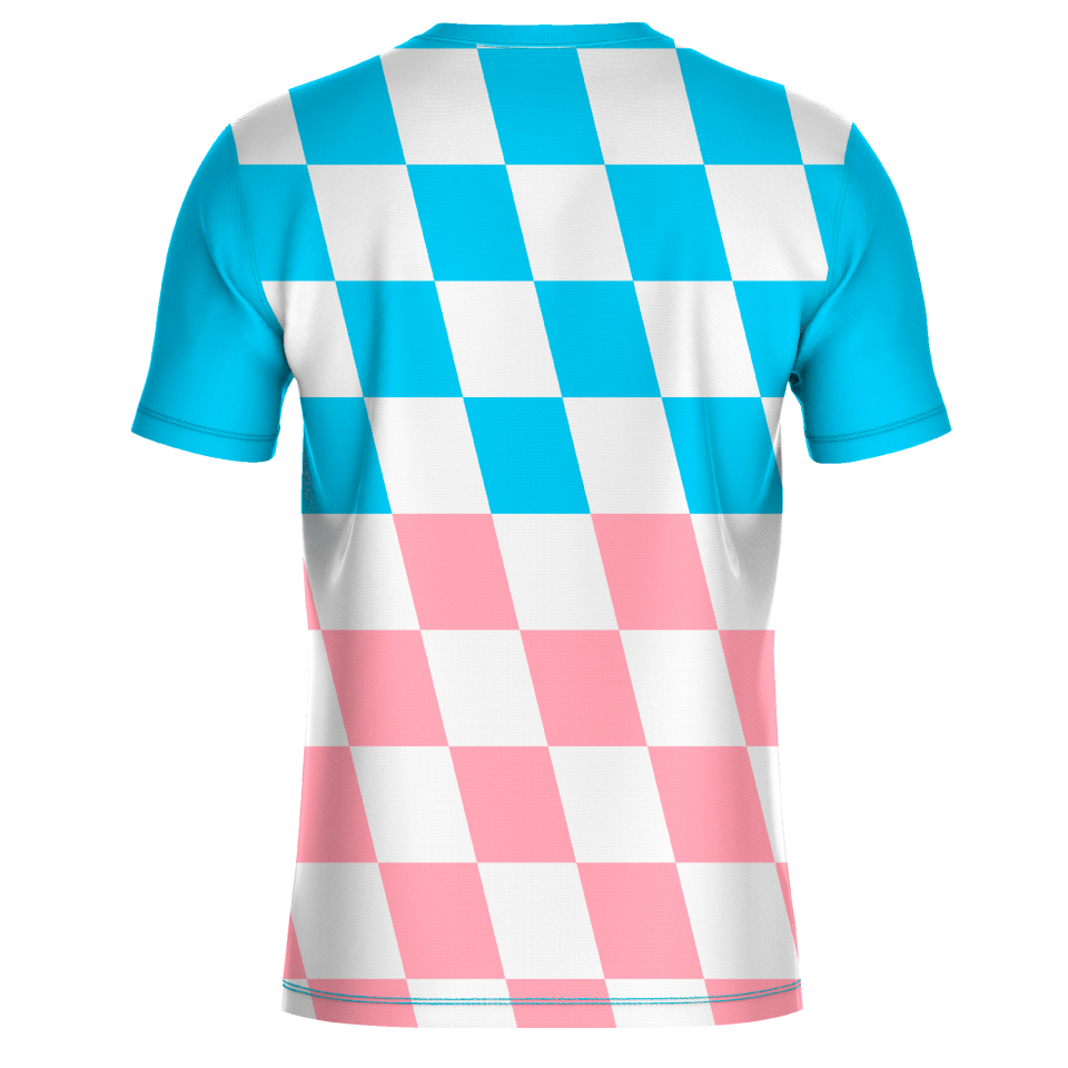 Camiseta fútbol sublimada modelo Racing personalizada