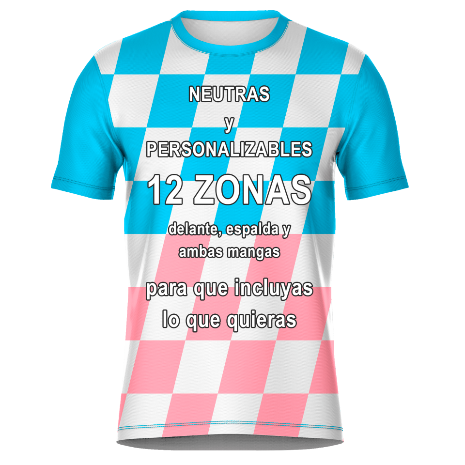 Camiseta fútbol sublimada modelo Racing personalizada