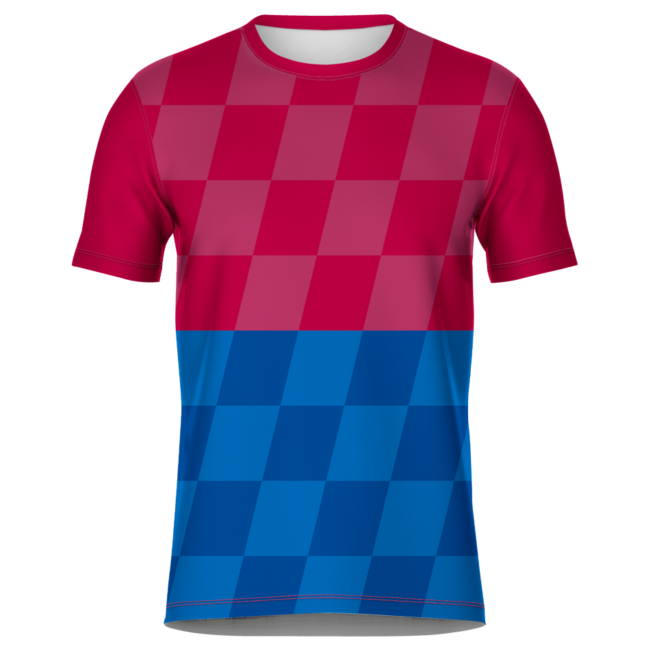 Camiseta fútbol sublimada modelo Racing personalizada