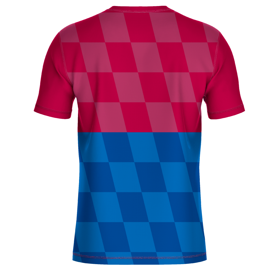 Camiseta fútbol sublimada modelo Racing personalizada