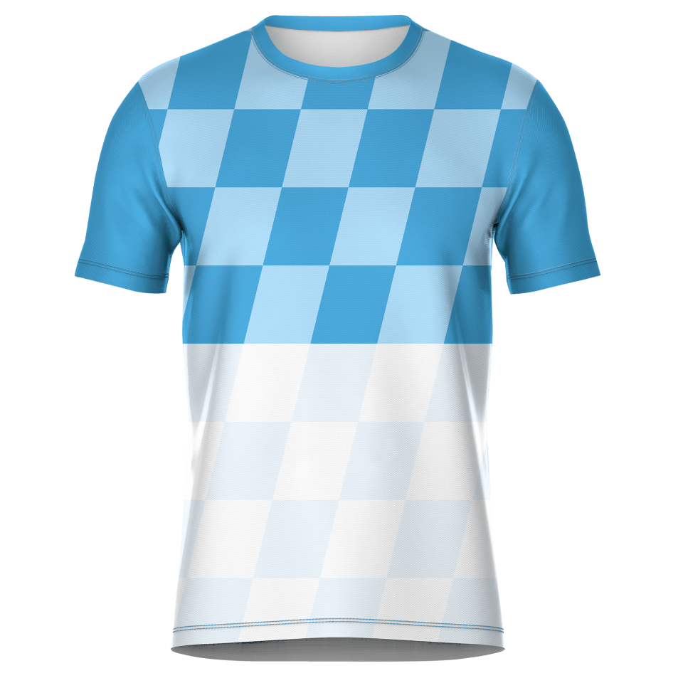 Camiseta fútbol sublimada modelo Racing personalizada