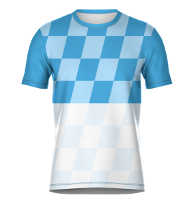 Camiseta fútbol sublimada modelo Racing personalizada