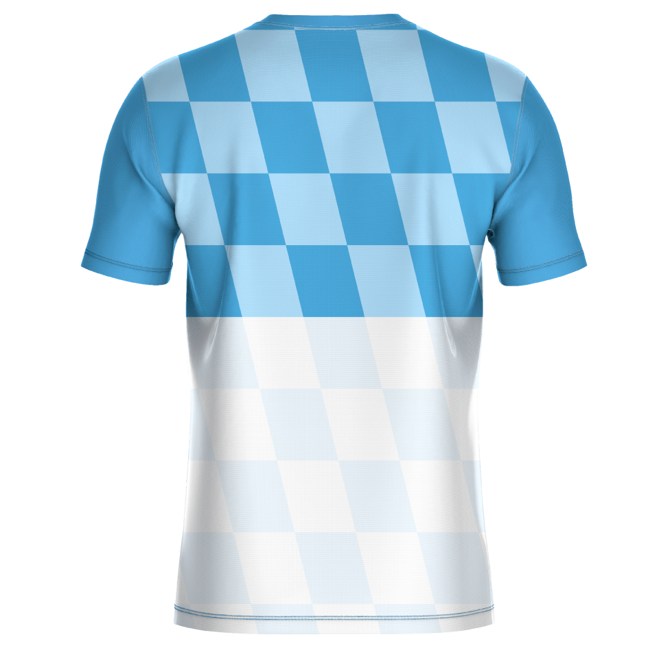 Camiseta fútbol sublimada modelo Racing personalizada