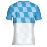 Camiseta fútbol sublimada modelo Racing personalizada