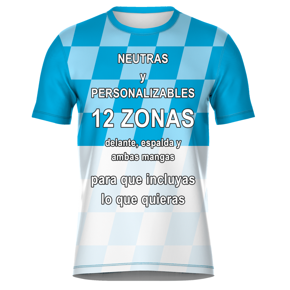 Camiseta fútbol sublimada modelo Racing personalizada