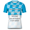 Camiseta fútbol sublimada modelo Racing personalizada