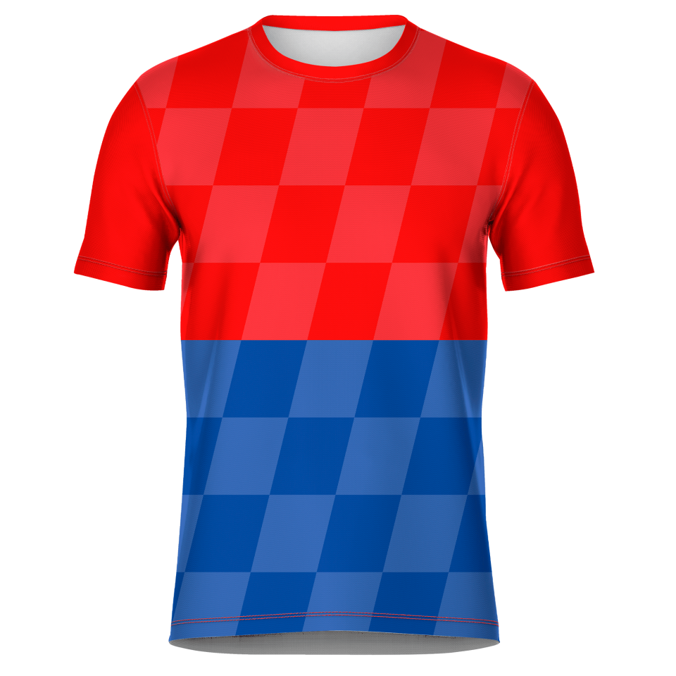 Camiseta fútbol sublimada modelo Racing personalizada