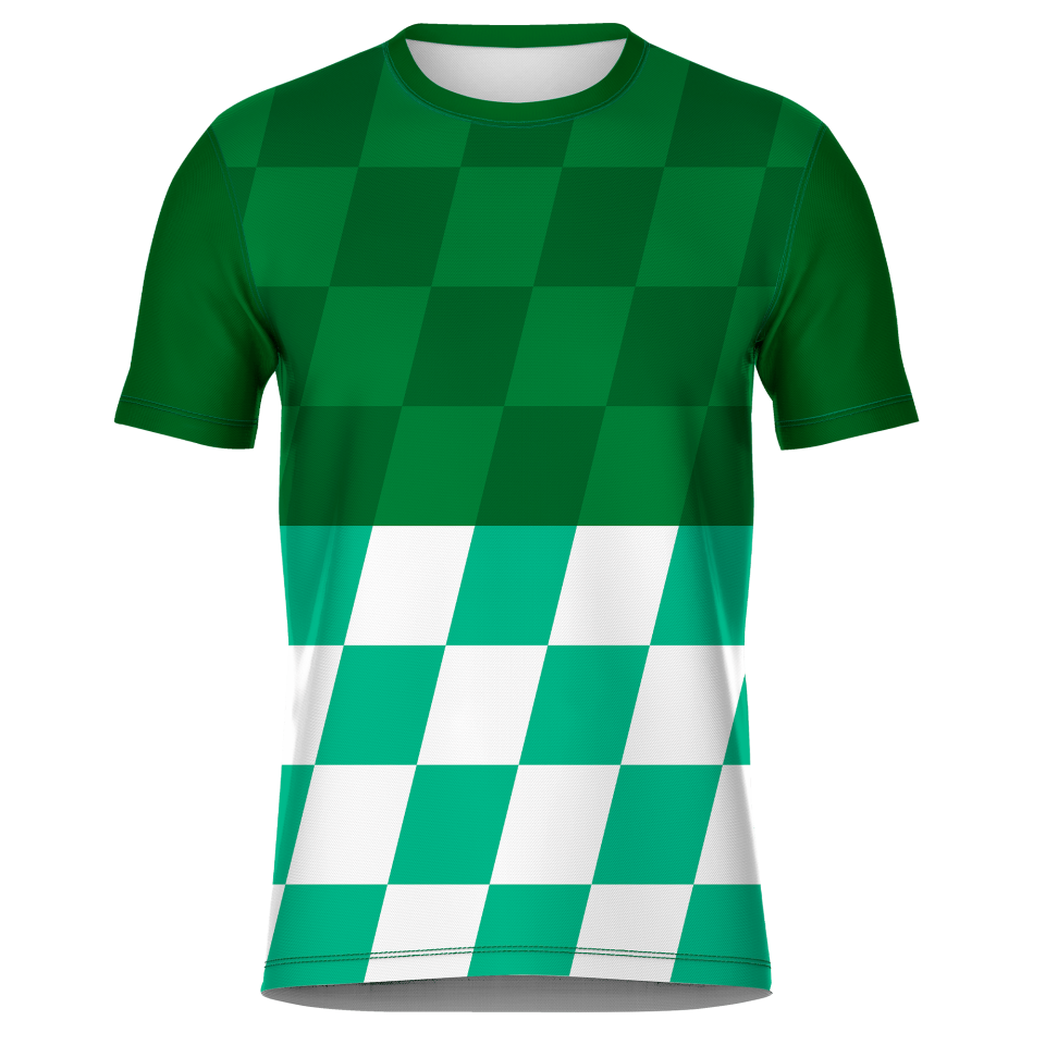 Camiseta fútbol sublimada modelo Racing personalizada
