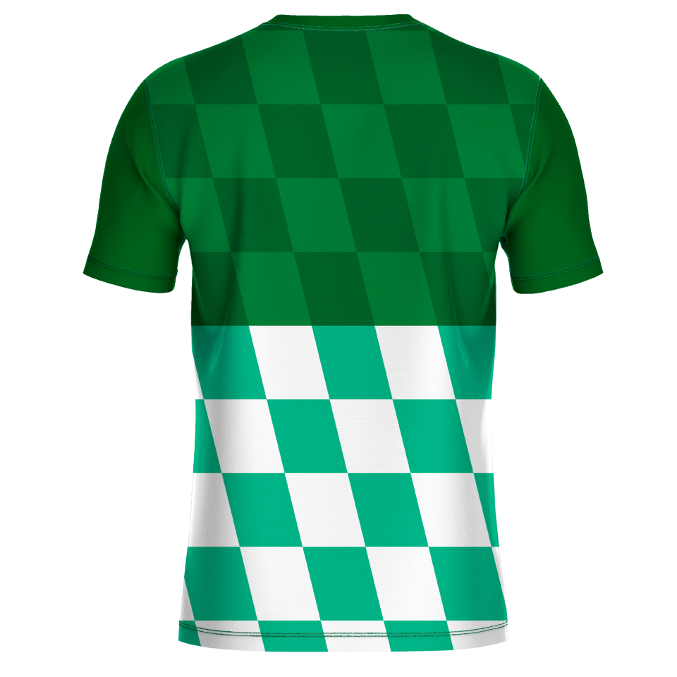 Camiseta fútbol sublimada modelo Racing personalizada
