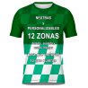 Camiseta fútbol sublimada modelo Racing personalizada