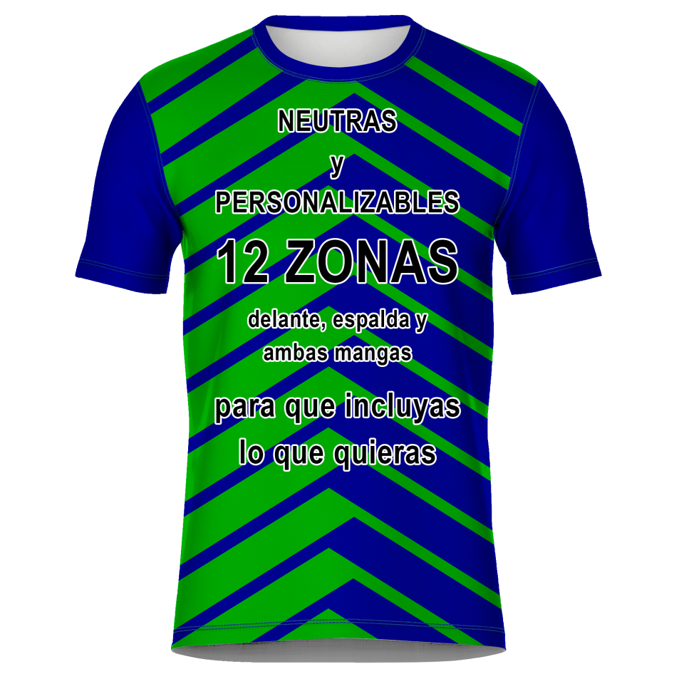 Camiseta fútbol sublimada modelo Picos personalizada