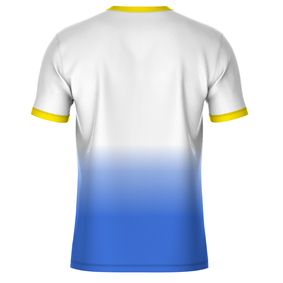 Camiseta fútbol sublimada modelo Ucrania personalizada