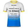 Camiseta fútbol sublimada modelo Ucrania personalizada