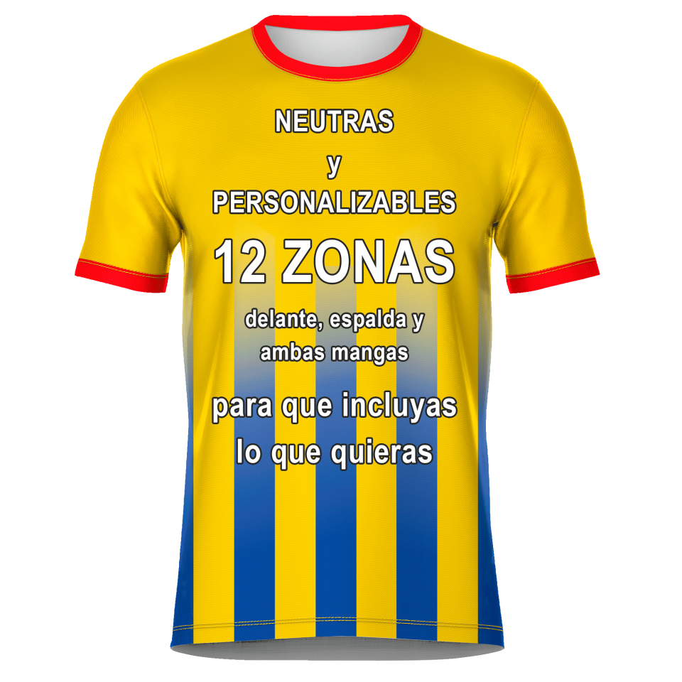 Camiseta de Equipación Fútbol con Cuello Redondo Personalizable