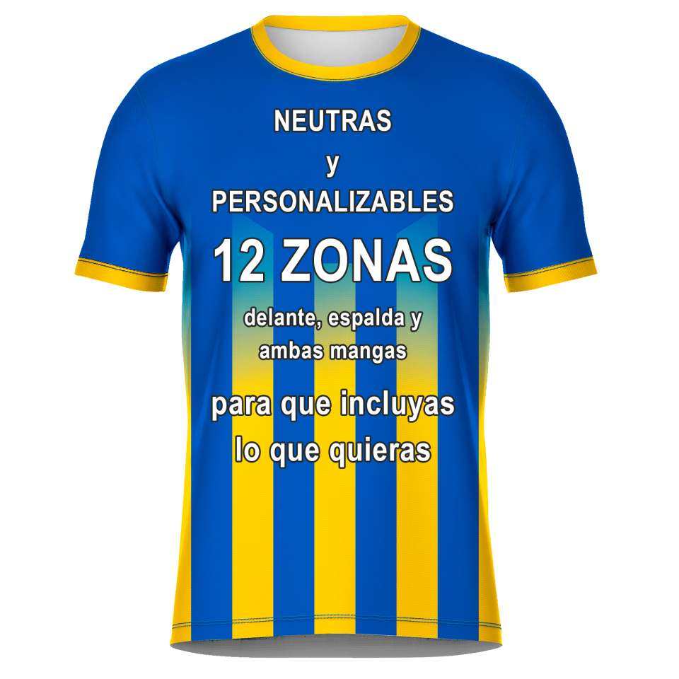 Camiseta de Equipación Fútbol con Cuello Redondo Personalizable