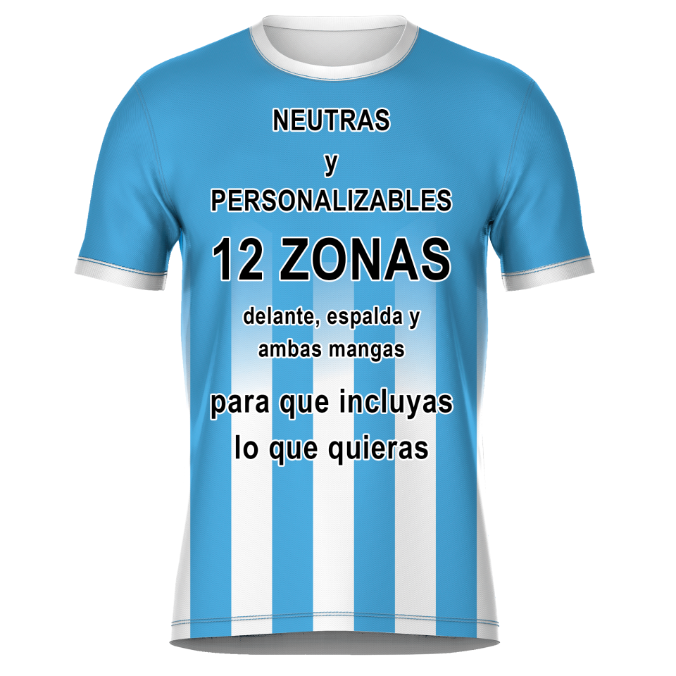 Camiseta de Equipación Fútbol con Cuello Redondo Personalizable