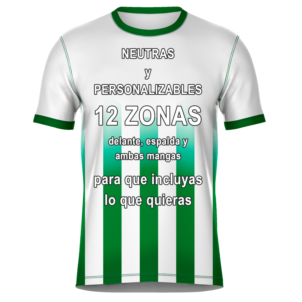 Camiseta de Equipación Fútbol con Cuello Redondo Personalizable