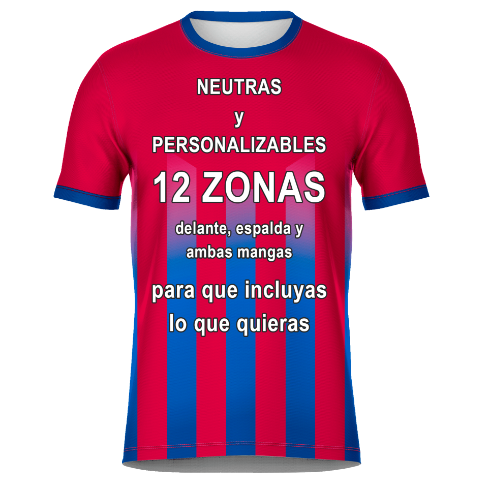 Camiseta de Equipación Fútbol con Cuello Redondo Personalizable
