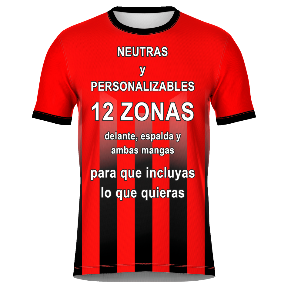 Camiseta de Equipación Fútbol con Cuello Redondo Personalizable