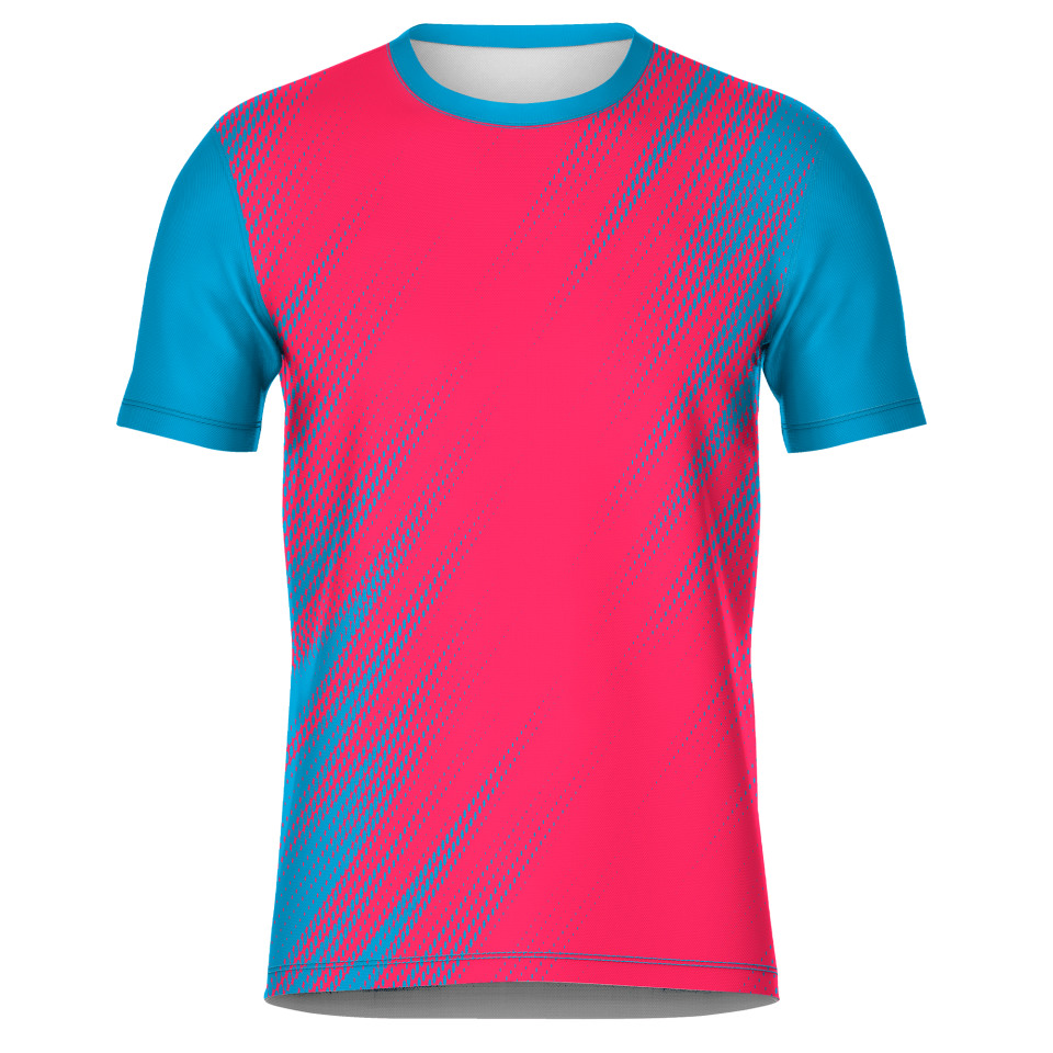 Camiseta fútbol sublimada modelo Zig Zag personalizada