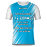 Camiseta fútbol sublimada modelo Zig Zag personalizada
