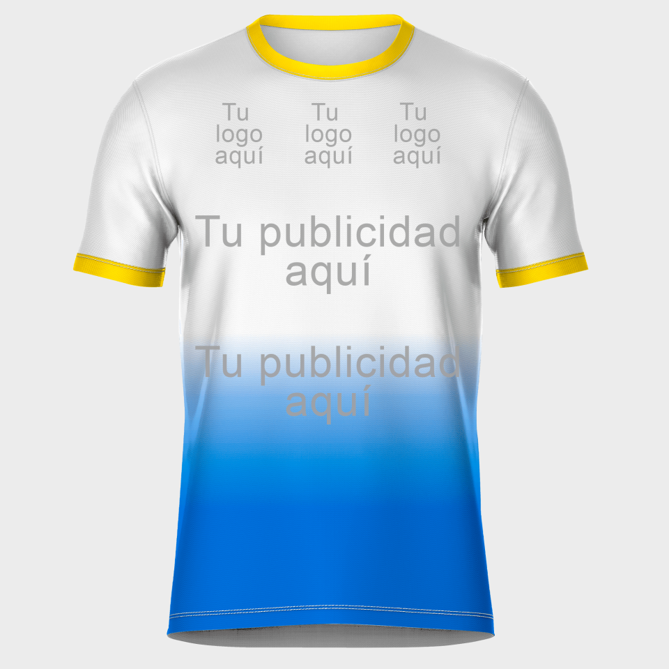 Camiseta fútbol sublimada modelo Ucrania personalizada