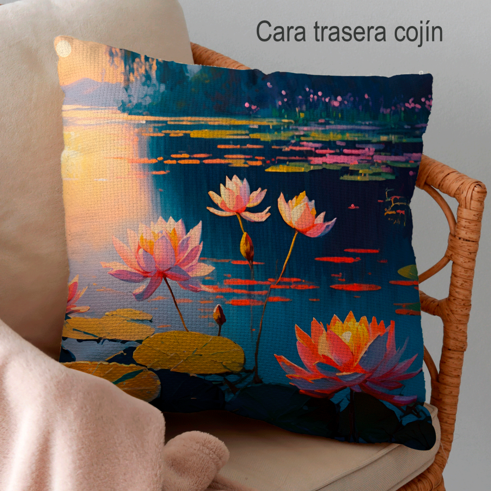 Cojín cuadrado 30x30cm personalizado ambas caras