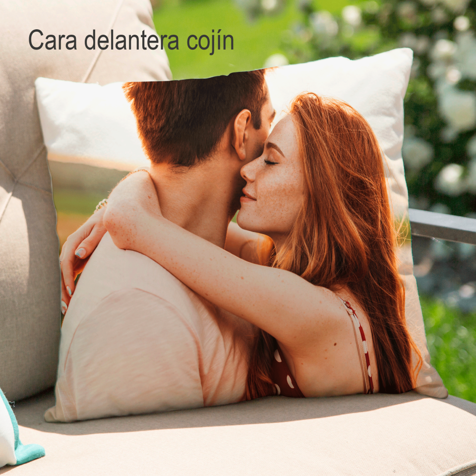 Cojín cuadrado 50x50cm personalizado ambas caras