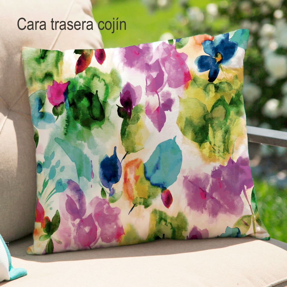 Cojín cuadrado 50x50cm personalizado ambas caras