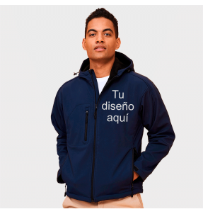 Softshell con capucha personalizado