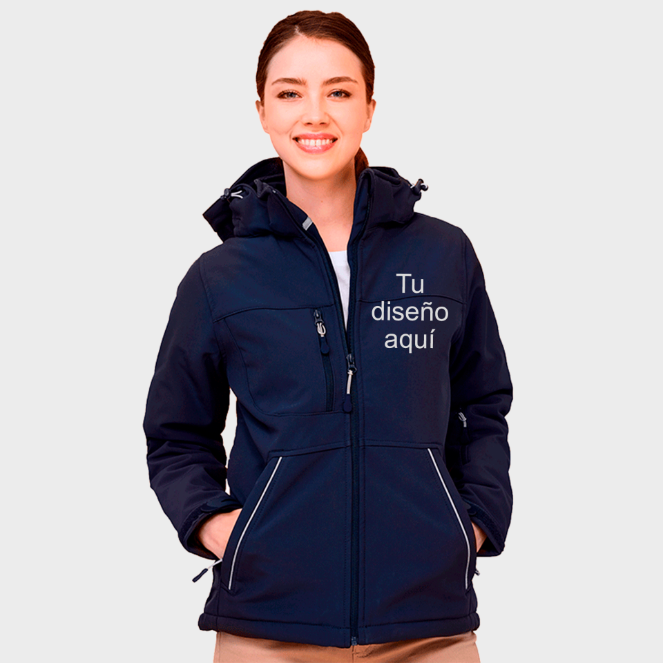 Chaqueta Softshell con Capucha para Mujer