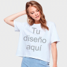 Camiseta con talle Corto y Holgado para Mujer