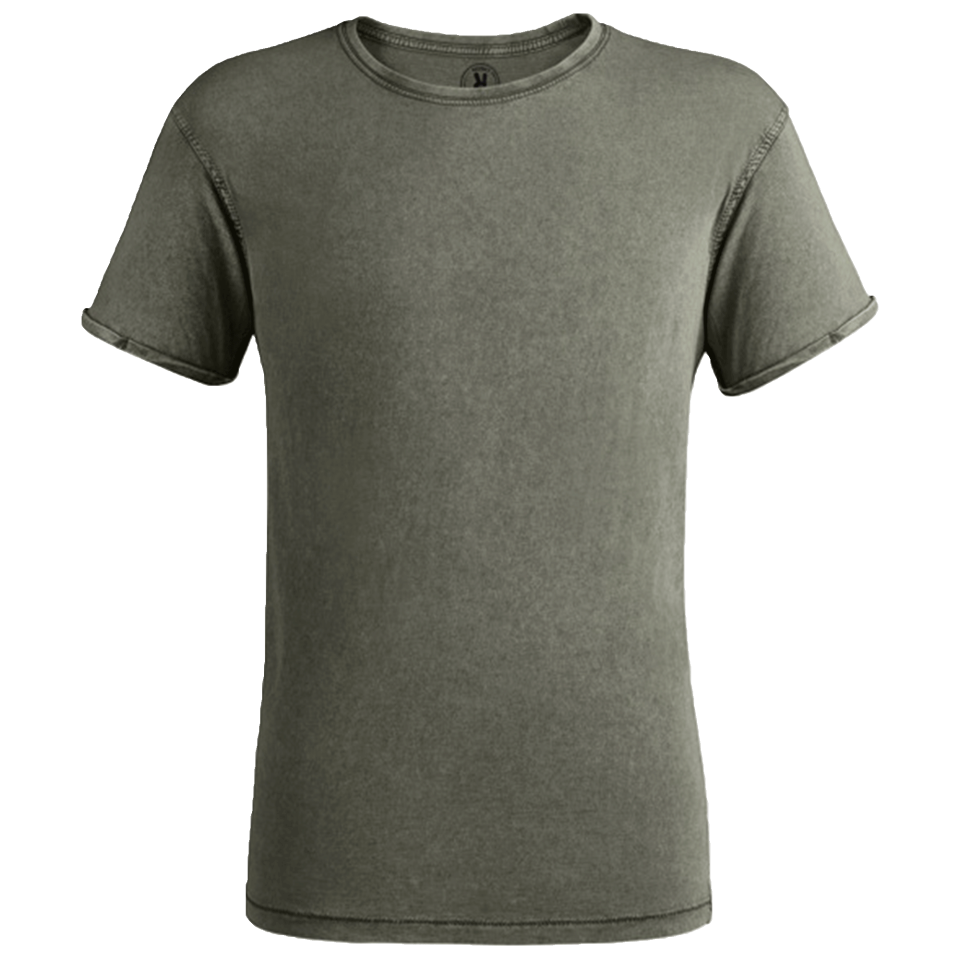 Camiseta Efecto Jeans con Manga Corta para Hombre