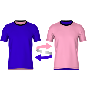 Camiseta fútbol REVERSIBLE sublimada colores planos personalizada