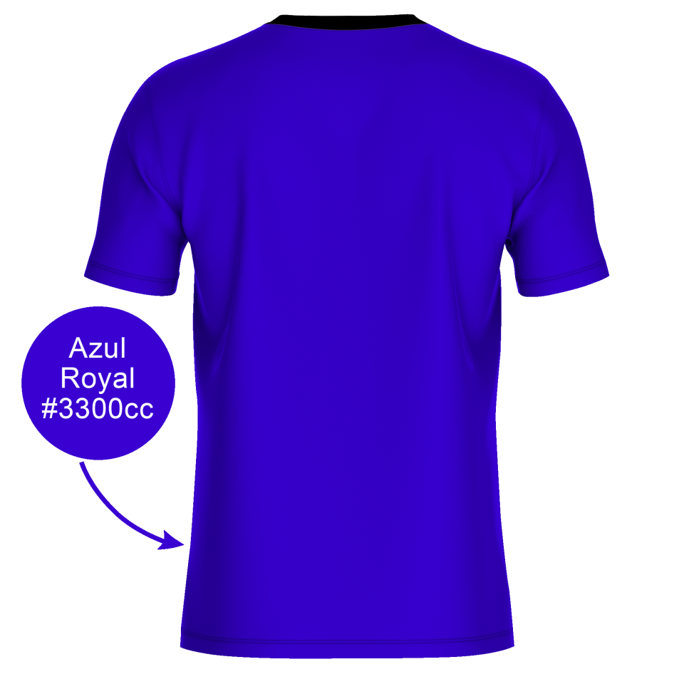 Camiseta fútbol REVERSIBLE sublimada colores planos personalizada