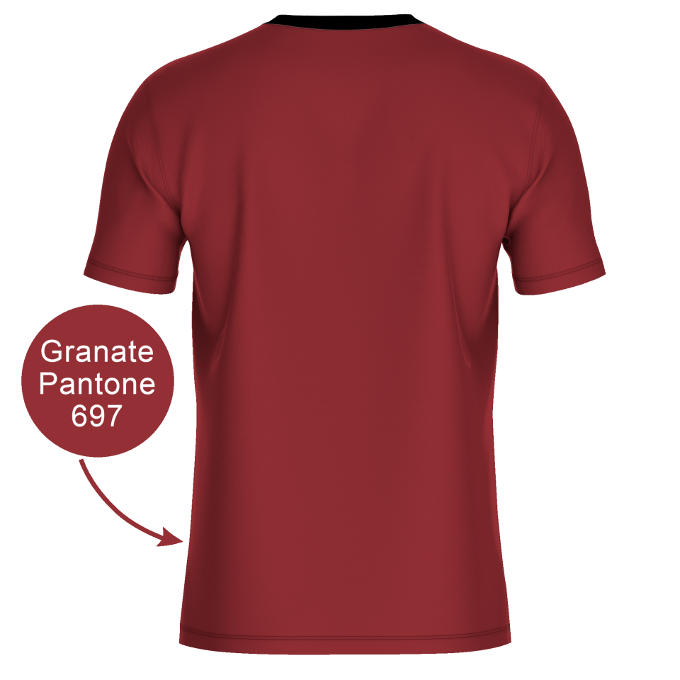 Camiseta fútbol REVERSIBLE sublimada colores planos personalizada