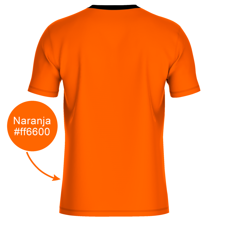 Camiseta fútbol REVERSIBLE sublimada colores planos personalizada