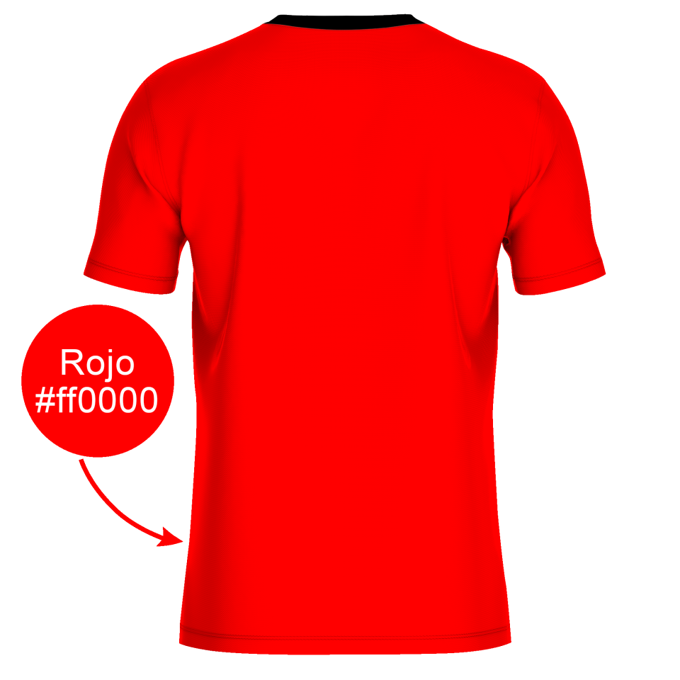 Camiseta fútbol REVERSIBLE sublimada colores planos personalizada