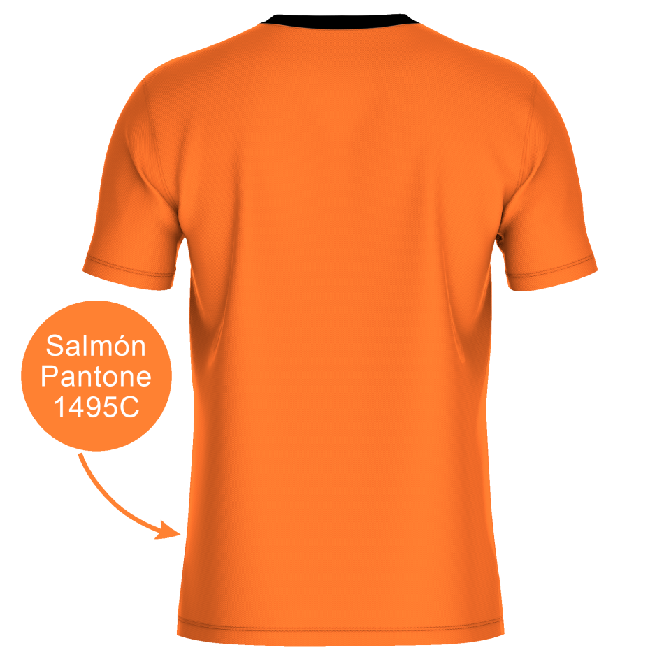 Camiseta fútbol REVERSIBLE sublimada colores planos personalizada