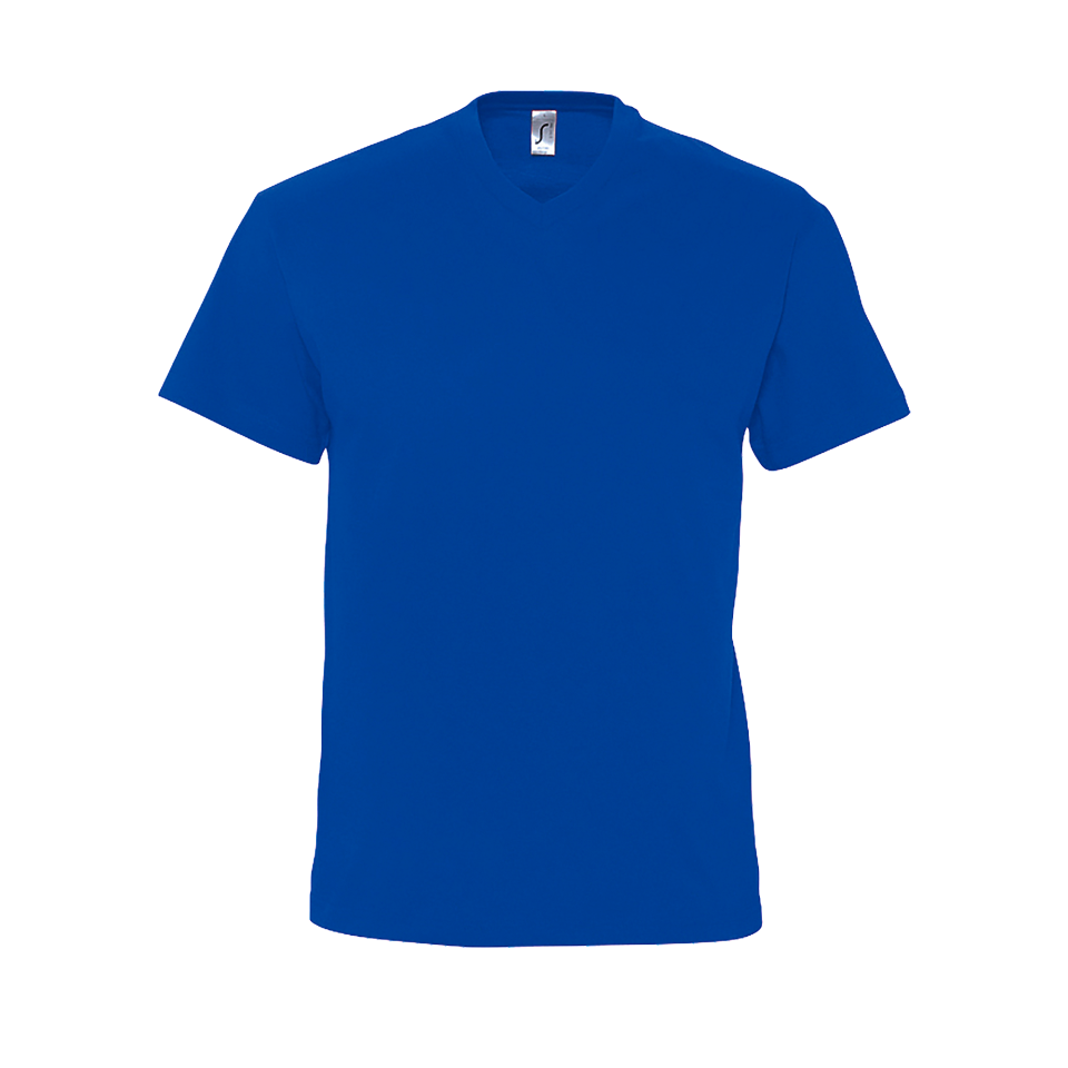 Camiseta 3XL cuello pico básica personalizada